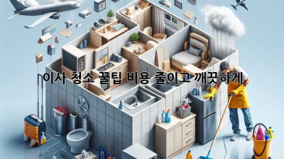 이사 청소 꿀팁: 비용 줄이고 깨끗하게! ✨